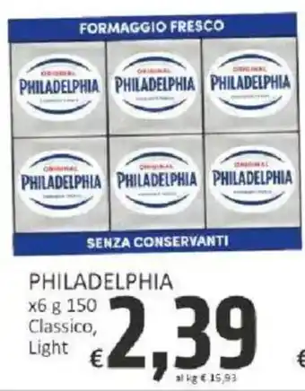 Paghi Poco Philadelphia formaggio fresco offerta