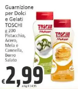 Paghi Poco Guarnizione per Dolci e Gelati Toschi offerta