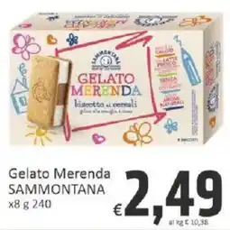 Paghi Poco Gelato Merenda Sammontana offerta