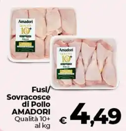 Coop Radenza Fusi/Sovracosce di Pollo AMADORI offerta