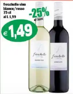 Il Castoro Supermercati freschello vino bianco/rosso offerta