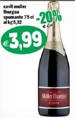 Il Castoro Supermercati Cavit Muller Thurgau spumante offerta