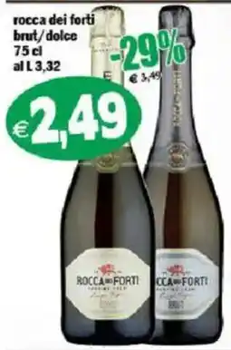 Il Castoro Supermercati Rocca dei Forti brut/dolce offerta