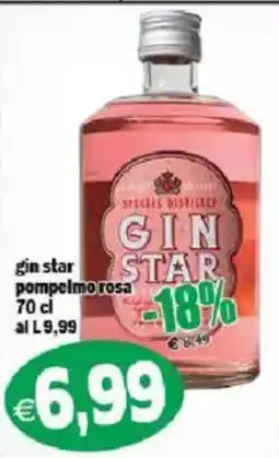 Il Castoro Supermercati gin star pompelmo rosa offerta