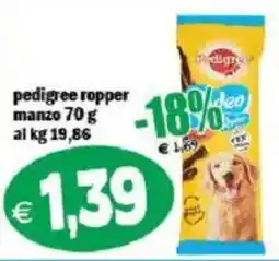Il Castoro Supermercati Pedigree Ropper Manzo offerta