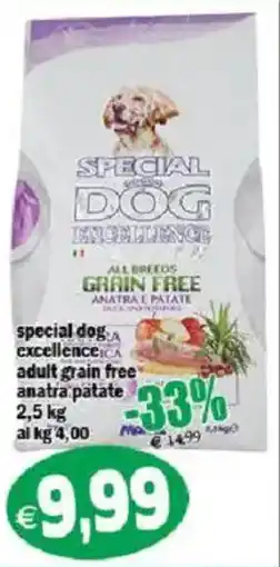 Il Castoro Supermercati Special dog excellence adult grain free anatra patate offerta