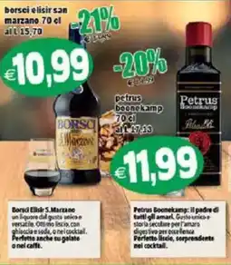 Il Castoro Supermercati Borsci Elisir S. Marzano offerta