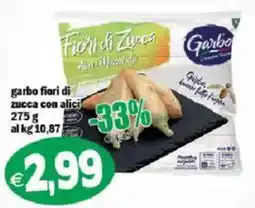 Il Castoro Supermercati Garbo fiori di zucca con alici offerta