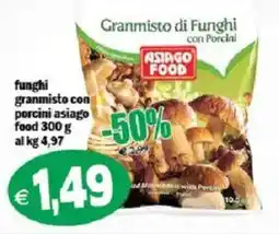 Il Castoro Supermercati Granmisto di Funghi con Porcini Asiago Food offerta