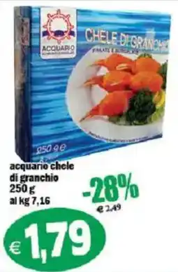 Il Castoro Supermercati Acquario chele di granchio offerta