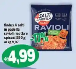 Il Castoro Supermercati Findus 4 Salti in Padella Ravioli offerta