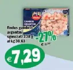 Il Castoro Supermercati Findus gamberi argentini sgusciati offerta