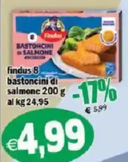 Il Castoro Supermercati Findus bastoncini di salmone offerta