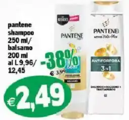 Il Castoro Supermercati Pantene shampoo e balsamo offerta