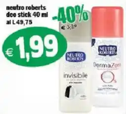 Il Castoro Supermercati Neutro Roberts deo stick offerta