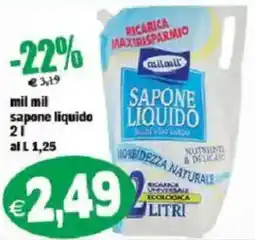 Il Castoro Supermercati mil mil sapone liquido offerta