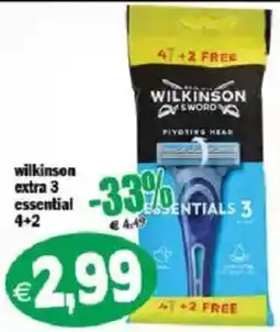 Il Castoro Supermercati Wilkinson extra 3 essential offerta