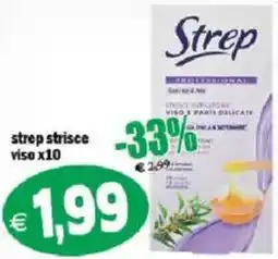 Il Castoro Supermercati Strep strisce viso offerta