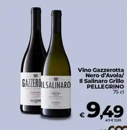 Coop Radenza Vino Gazzerotta Nero d'Avola/Il Salinaro Grillo Pellegrino offerta