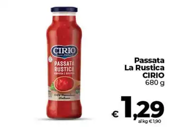 Coop Radenza Passata Rustica Cirio offerta