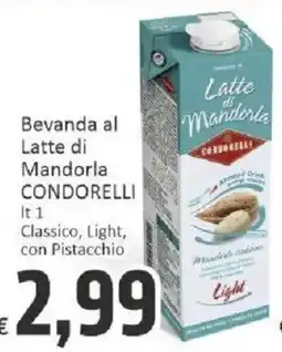 Paghi Poco Latte di Mandorla Condorelli Light offerta