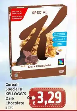 Paghi Poco Cereali Special K Kellogg's Dark Chocolate offerta
