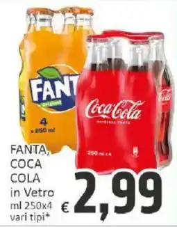 Paghi Poco Fanta, Coca Cola in Vetro offerta