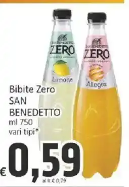 Paghi Poco Bibite Zero San Benedetto offerta