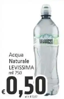 Paghi Poco Acqua Naturale Levissima offerta