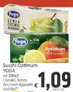 Paghi Poco Succhi Optimum YOGA offerta