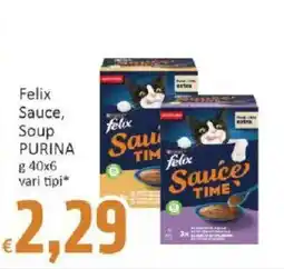 Paghi Poco Felix Sauce, Soup PURINA offerta