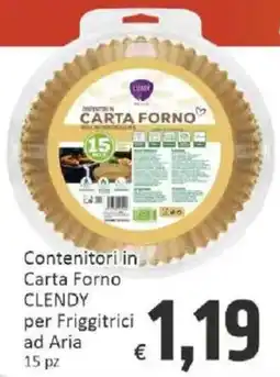 Paghi Poco Contenitori in Carta Forno Clendy offerta