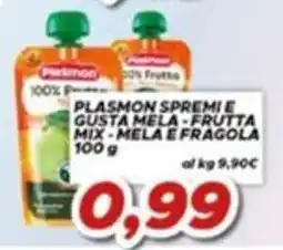 MA Supermercati Plasmon spremi e gusta mela - frutta mix offerta