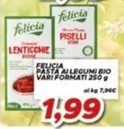 MA Supermercati Felicia pasta ai legumi bio offerta