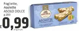 Paghi Poco Fogliette Asolette Asolo Dolce offerta