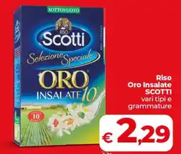 Coop Radenza Riso Oro Insalate Scotti offerta