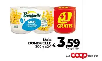 Coop Radenza Mais Bonduelle offerta