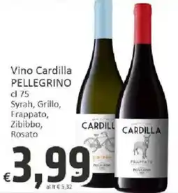 Paghi Poco Vino Cardilla Pellegrino offerta
