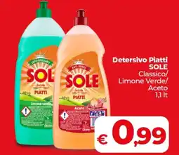 Coop Radenza Detersivo Piatti SOLE offerta