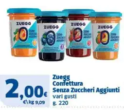 Ok Sigma Zuegg Confettura Senza Zuccheri Aggiunti offerta