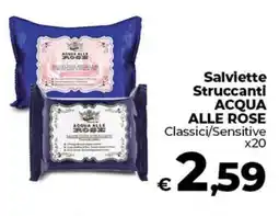 Coop Radenza Salviette struccanti Acqua alle Rose offerta