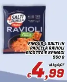 Idromarket Findus 4 Salti in Padella Ravioli Ricotta e Spinaci offerta