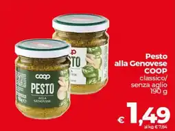 Coop Radenza Pesto alla Genovese COOP offerta