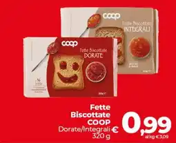 Coop Radenza Fette Biscottate COOP offerta