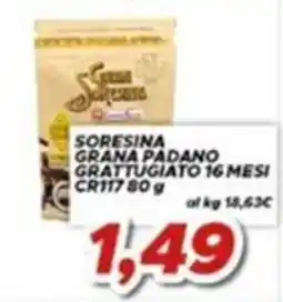 MA Supermercati Soresina Grana Padano Grattugiato 16 Mesi offerta