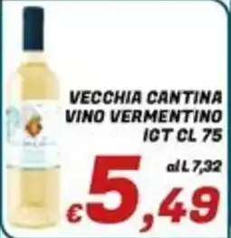 Idromarket Vecchia Cantina Vino Vermentino offerta