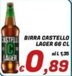 Idromarket Birra Castello Lager offerta