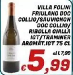Idromarket Villa Folini Friulano DOC offerta