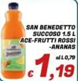 Idromarket San Benedetto succoso ace-frutti rossi-ananas offerta