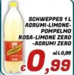 Idromarket Schweppes agrumi-limone pompelemo rosa-limone zero agrumi zero offerta